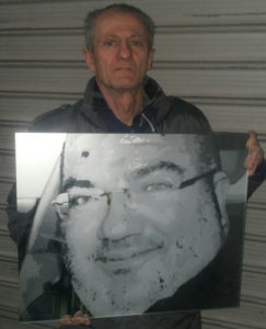 Ritratto su specchio di Piergiorgio