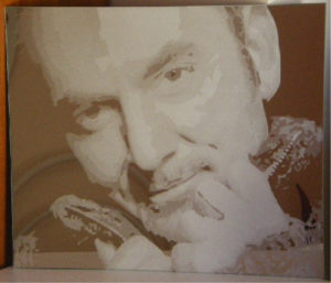 Ritratto su specchio di Pino Mango